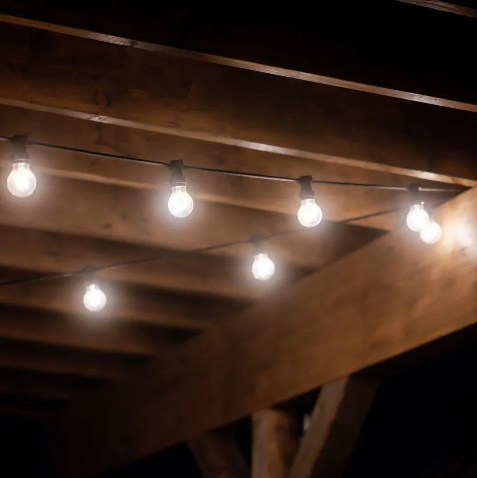 PR Home lichtketting voor buiten Bright, helder / zwart, 720 cm