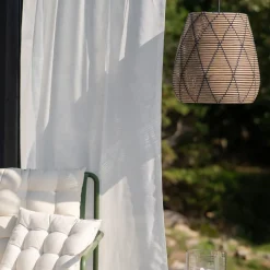 PR Home Lollo buiten hanglamp, naturel rotan look, Ø 38 cm