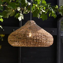 PR Home Mira buiten hanglamp, Lampakanay, stekker, Ø 70 cm