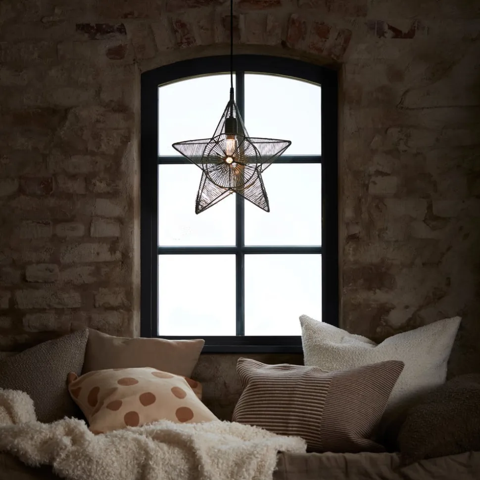 PR Home Regina decoratie ster metaal met garen