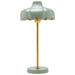 PR Home Wells metalen tafellamp, groen/goud