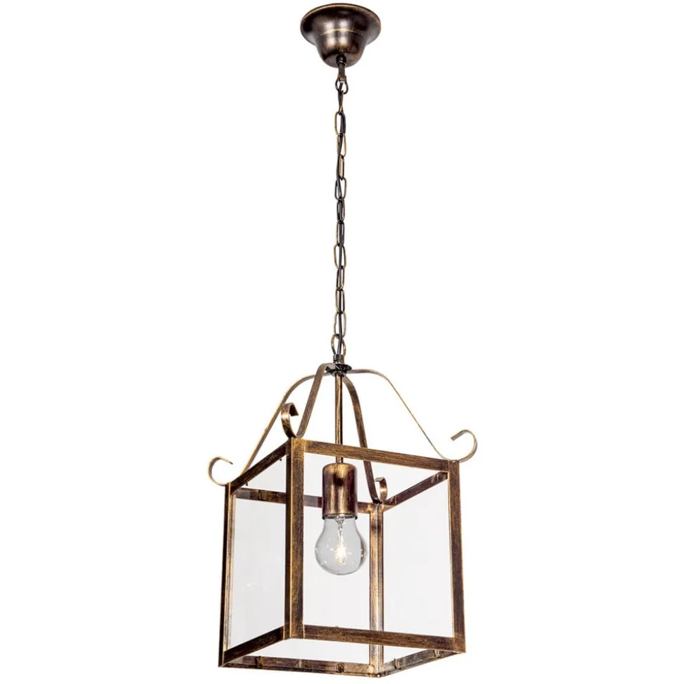 Prachtige hanglamp FALOTTA, rechthoekig, 1-l.