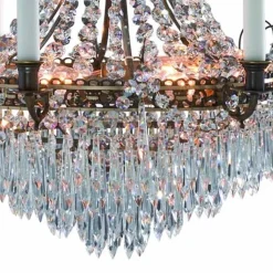 Prachtige kaarsenkroonluchter Läckö 54 cm