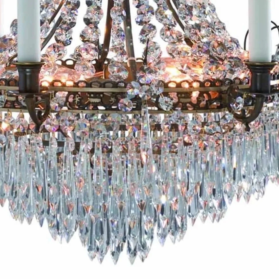 Prachtige kaarsenkroonluchter Läckö 54 cm