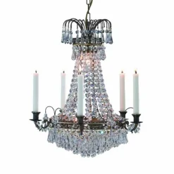 Prachtige kaarsenkroonluchter Läckö 48 cm