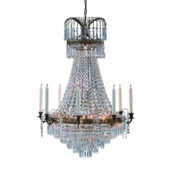 Prachtige kaarsenkroonluchter Läckö 66 cm
