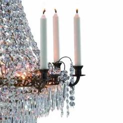 Prachtige kaarsenkroonluchter Läckö 66 cm