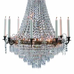 Prachtige kaarsenkroonluchter Läckö 66 cm