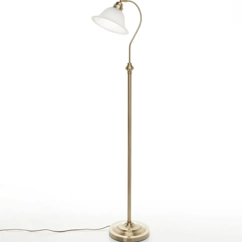 Prachtige vloerlamp BJANE, oud-messing
