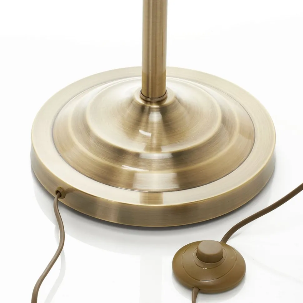 Prachtige vloerlamp BJANE, oud-messing