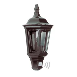Praktische buitenwandlamp Ancona, zwart