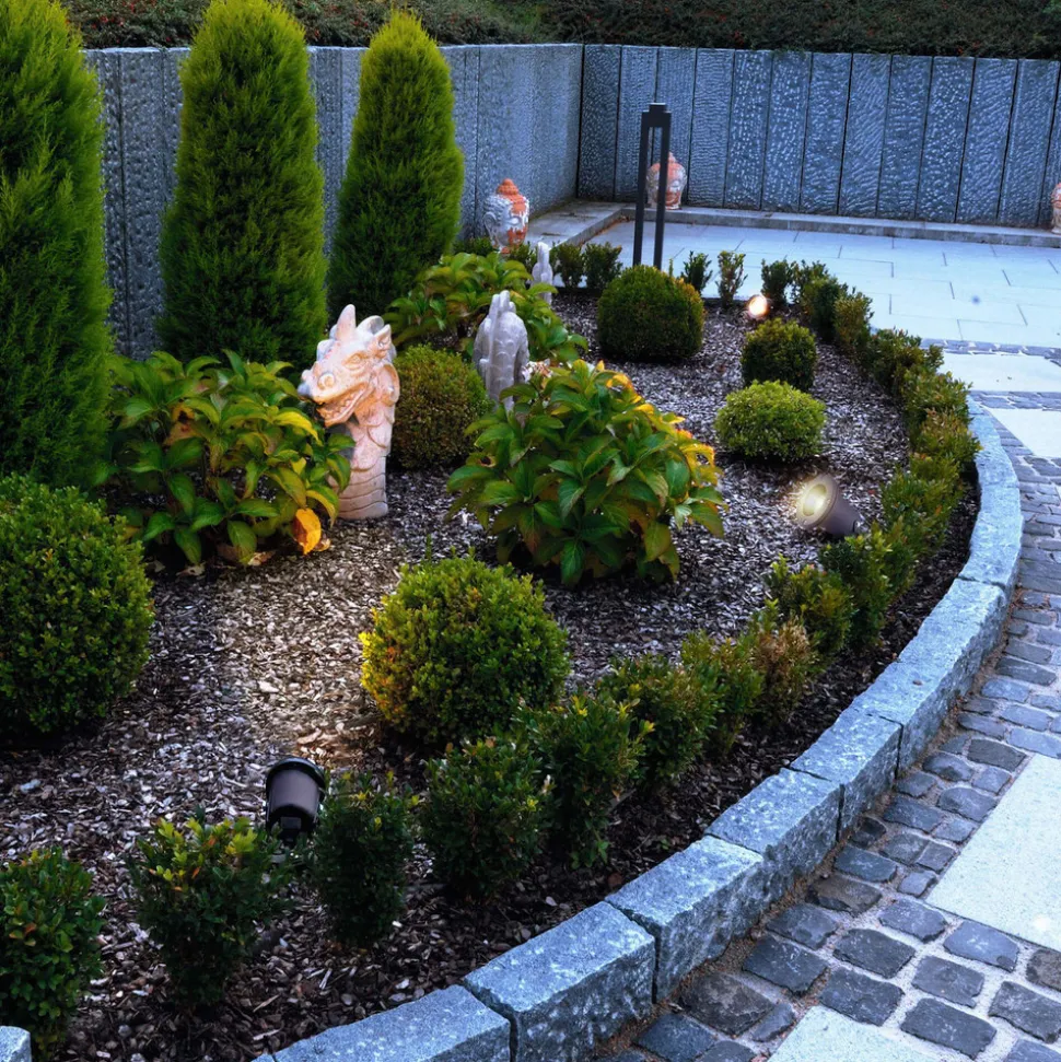 Prikspot, Ø 10 cm, zwart, draaibaar, IP65