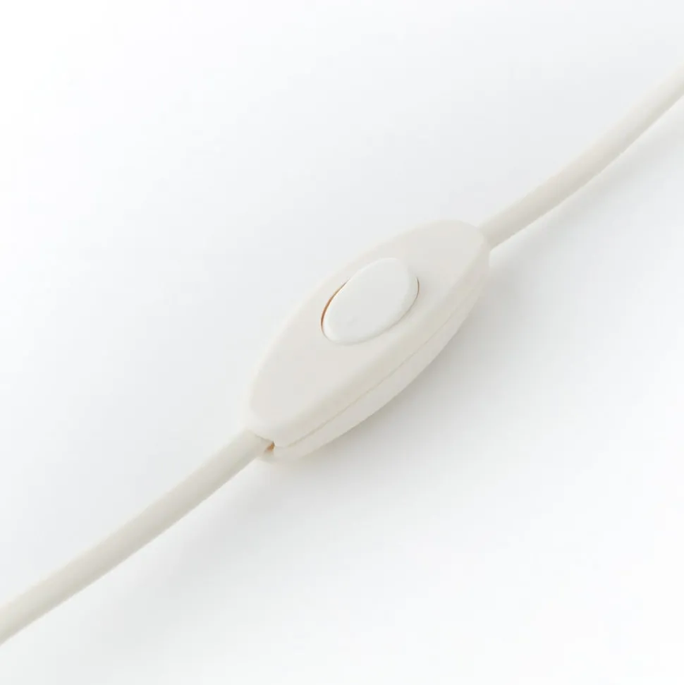 Primo tafellamp, wit, Ø 19 cm, textiel/keramiek