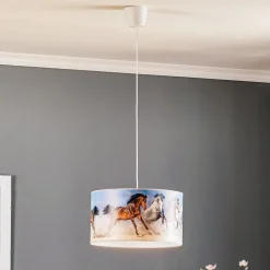 Print hanglamp Horses