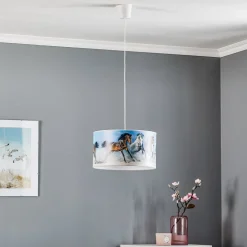 Print hanglamp Horses