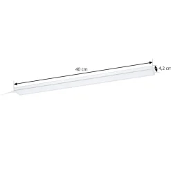 Prios Ashtonis LED meubelverlichting, hoekig, 40 cm