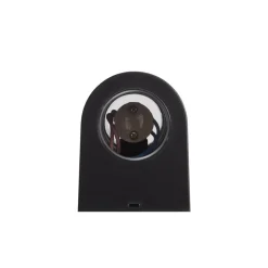 Prios buitenwandlamp Irfan rond zwart 15,5 cm