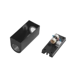 Prios buitenwandlamp Irfan rond zwart 15,5 cm