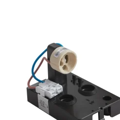 Prios buitenwandlamp Irfan rond zwart 10 cm