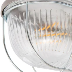 Prios buitenwandlamp Kirgo, grijs, kunststof, IP44