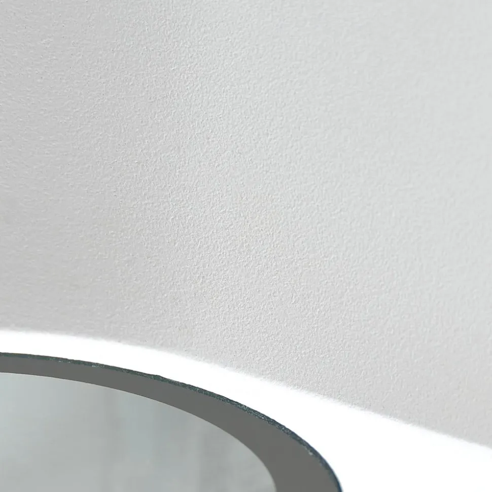 Prios buitenwandlamp Tetje, wit, rond, 10 cm