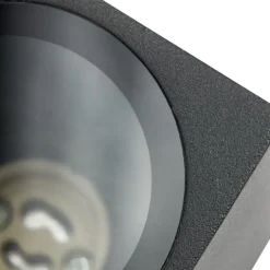 Prios buitenwandlamp Tetje, zwart, hoekig, 10 cm