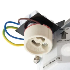 Prios buitenwandlamp Tetje, wit, rond, 10 cm, set van 4