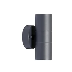 Prios buitenwandlamp Tulimar, 2-lamps, antraciet, metaal