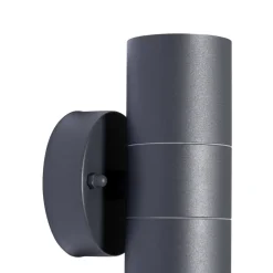 Prios buitenwandlamp Tulimar, 2-lamps, antraciet, metaal