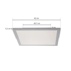 Prios Dinvoris LED paneel, CCT, 62 cm x 62 cm