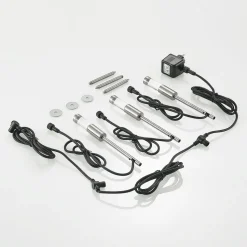 Prios Edinai LED buitenspot met spies, 3per set