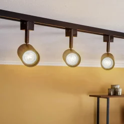 Prios 1-fase railsysteem Jorell, zwart, 3-fasen, GU10