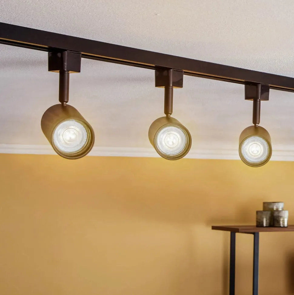 Prios 1-fase railsysteem Jorell, zwart, 3-fasen, GU10