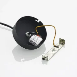 Prios hanglamp Neliyah, Ø 6 cm, zwart, metaal, GU10