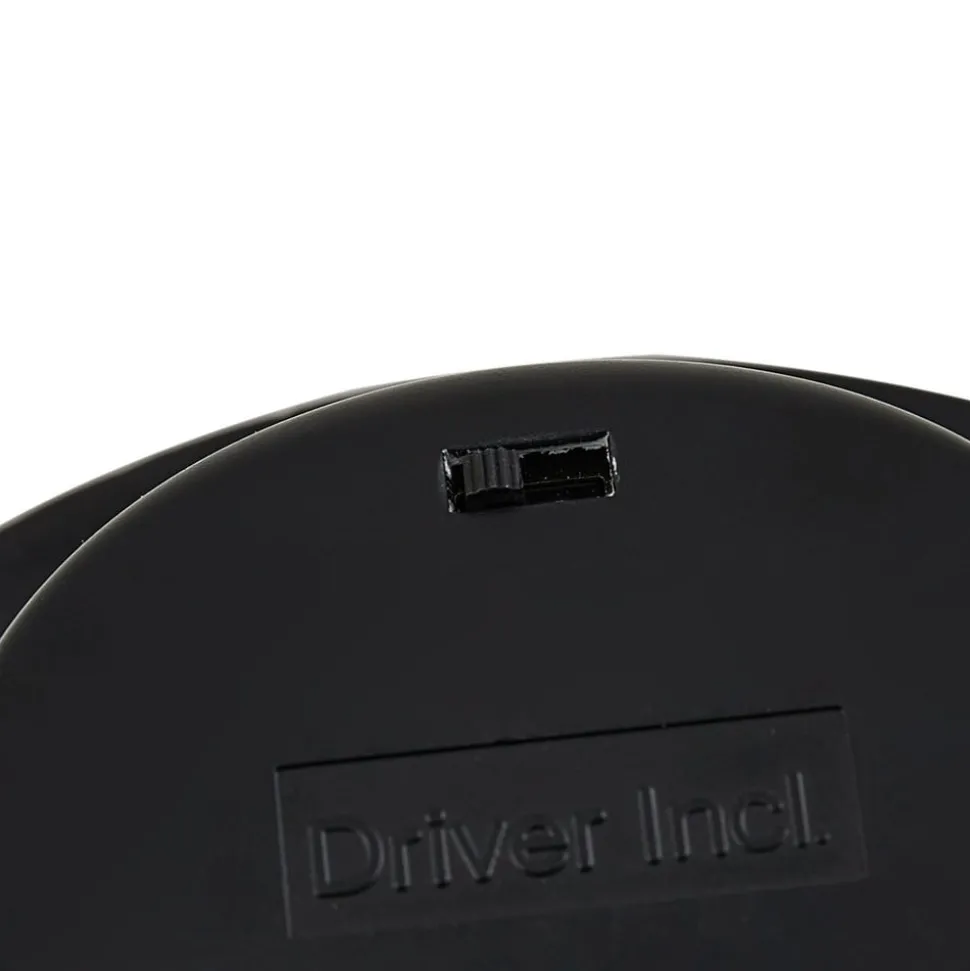 Prios inbouwspot Rida, zwart, 14,5 cm, 12 W, CCT