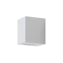 Prios Irfan buitenwandlamp hoekig wit 10 cm