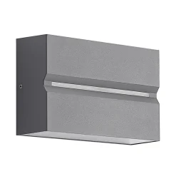 Prios Itarion LED buitenwandlamp, heldere kap