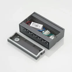 Prios Itarion LED buitenwandlamp, heldere kap