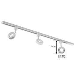 Prios Jardani railsystem 1-circuit 3-lamps wit