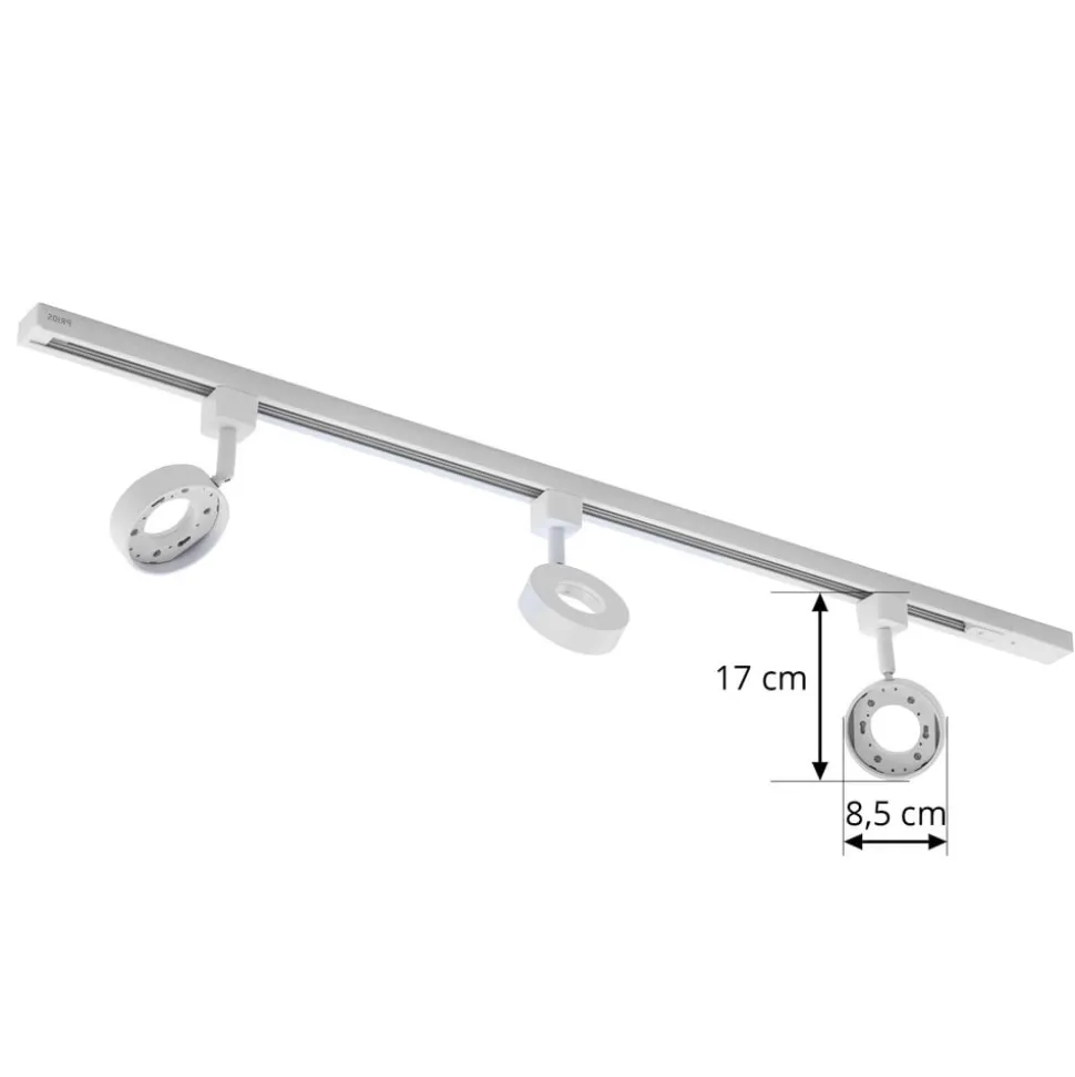 Prios Jardani railsystem 1-circuit 3-lamps wit