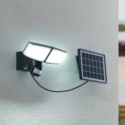 Prios Kalvito LED wandspot solar sensor 2-lamps