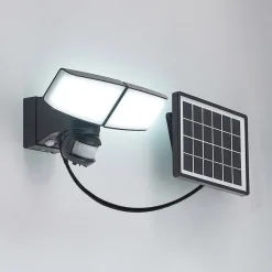Prios Kalvito LED wandspot solar sensor 2-lamps
