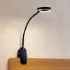 Prios klemlamp Harumi, zwart, oplaadbare batterij, USB, 51 cm
