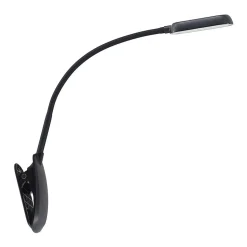 Prios klemlamp Najari, zwart, oplaadbare batterij, USB, 51 cm