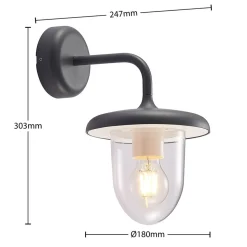 Prios Larkumi buitenwandlamp met E27 fitting