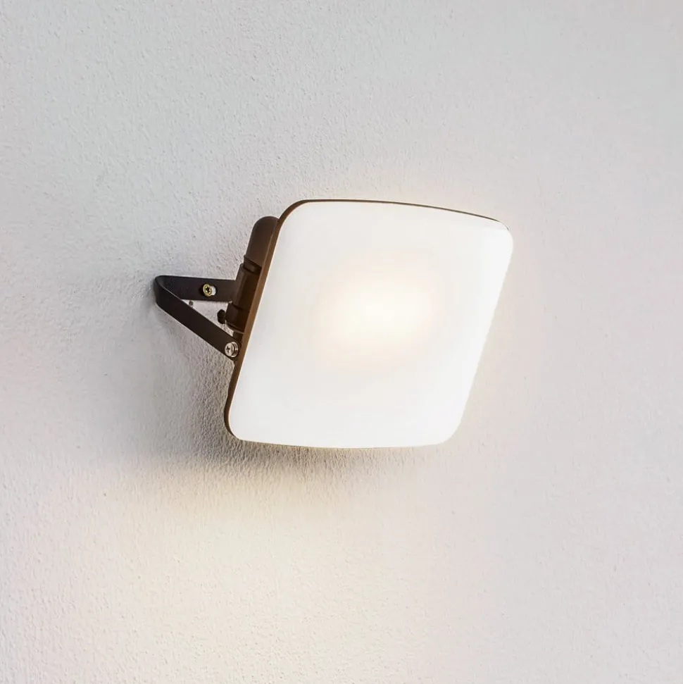 Prios LED buiten wandlamp Kaison, antraciet, 16 cm