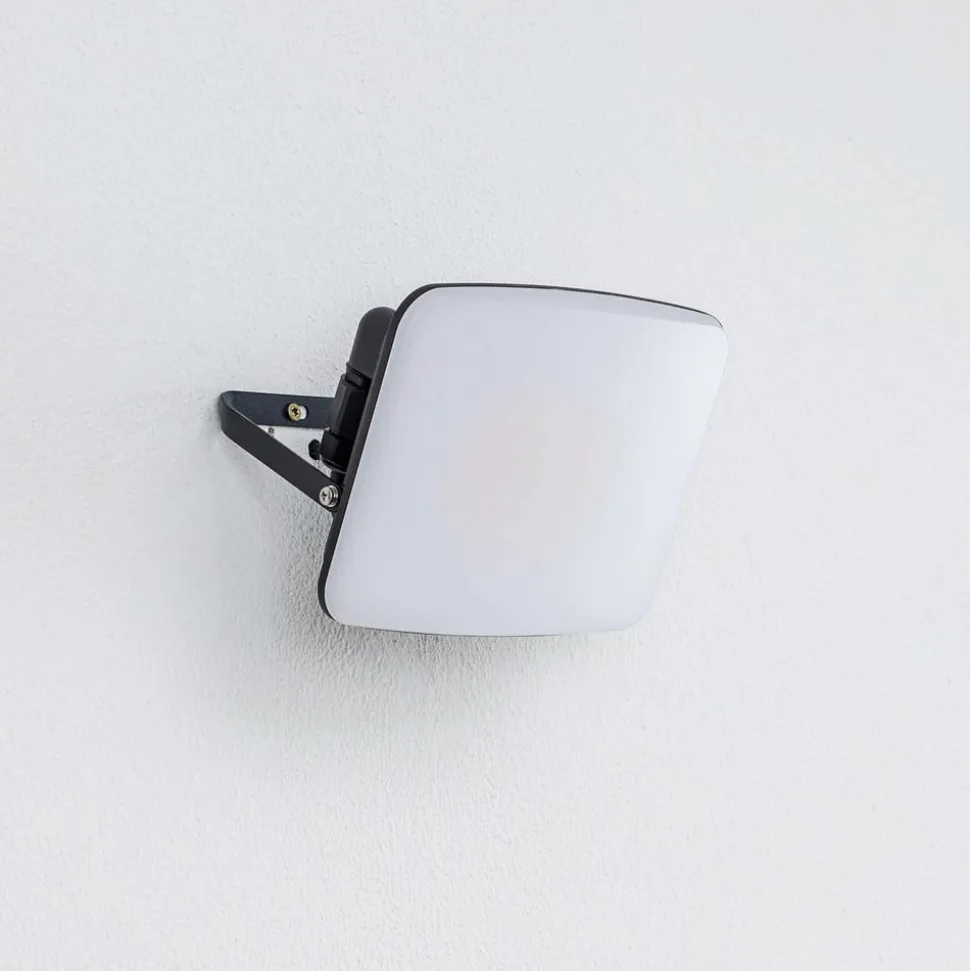 Prios LED buiten wandlamp Kaison, antraciet, 16 cm