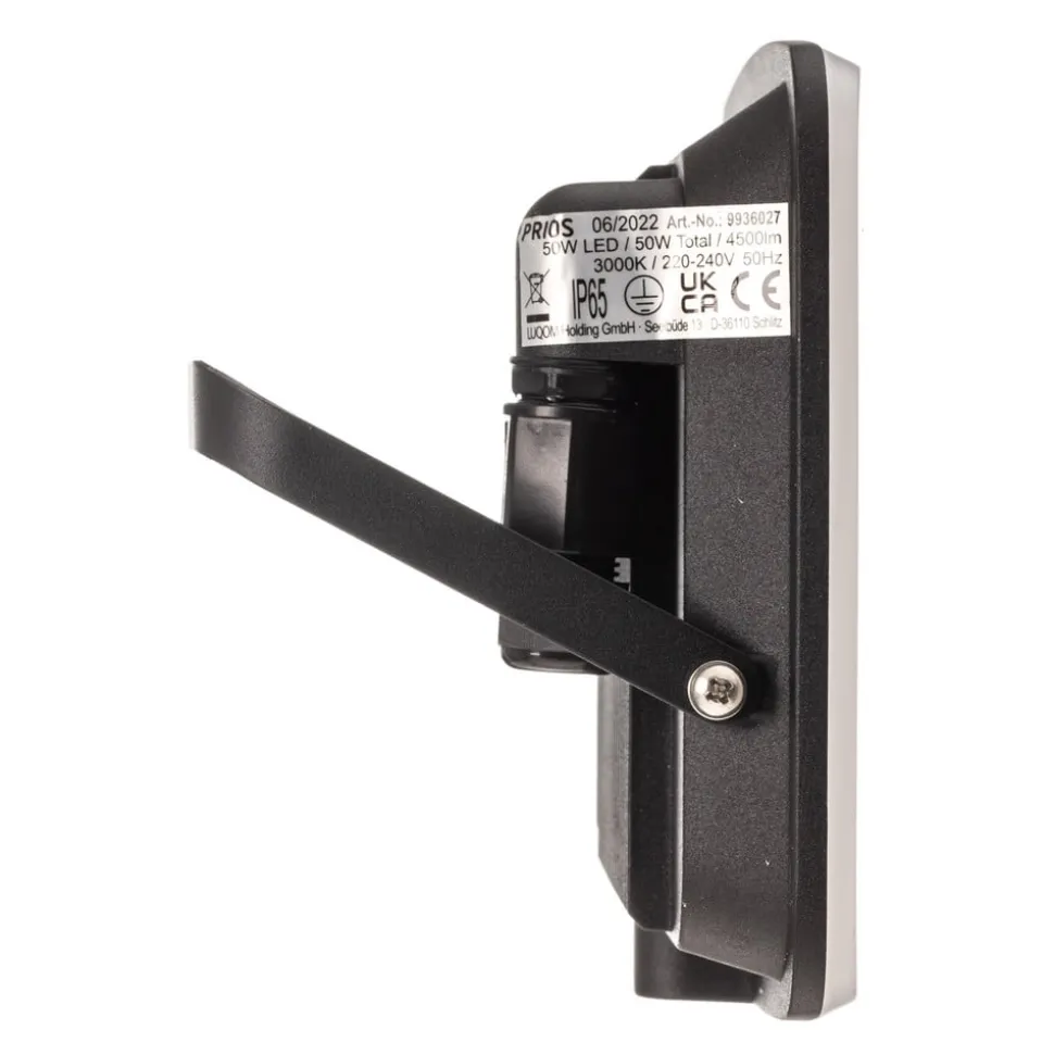 Prios LED buiten wandlamp Kaison, antraciet, 16 cm