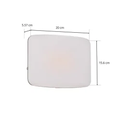 Prios LED buiten wandlamp Kaison, antraciet, 16 cm