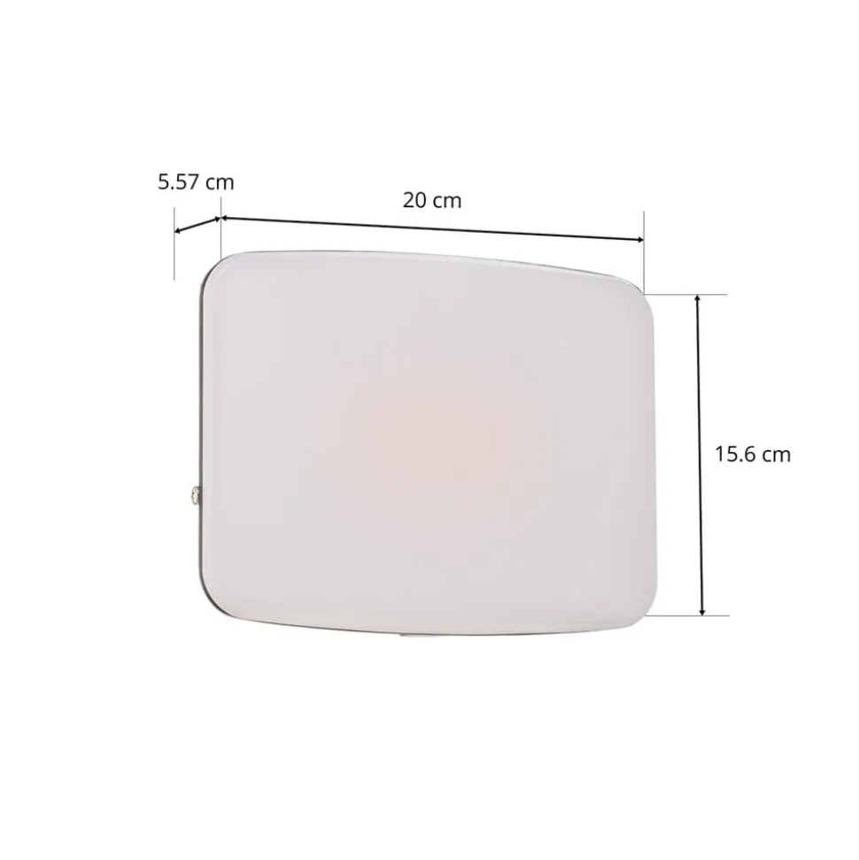 Prios LED buiten wandlamp Kaison, antraciet, 16 cm